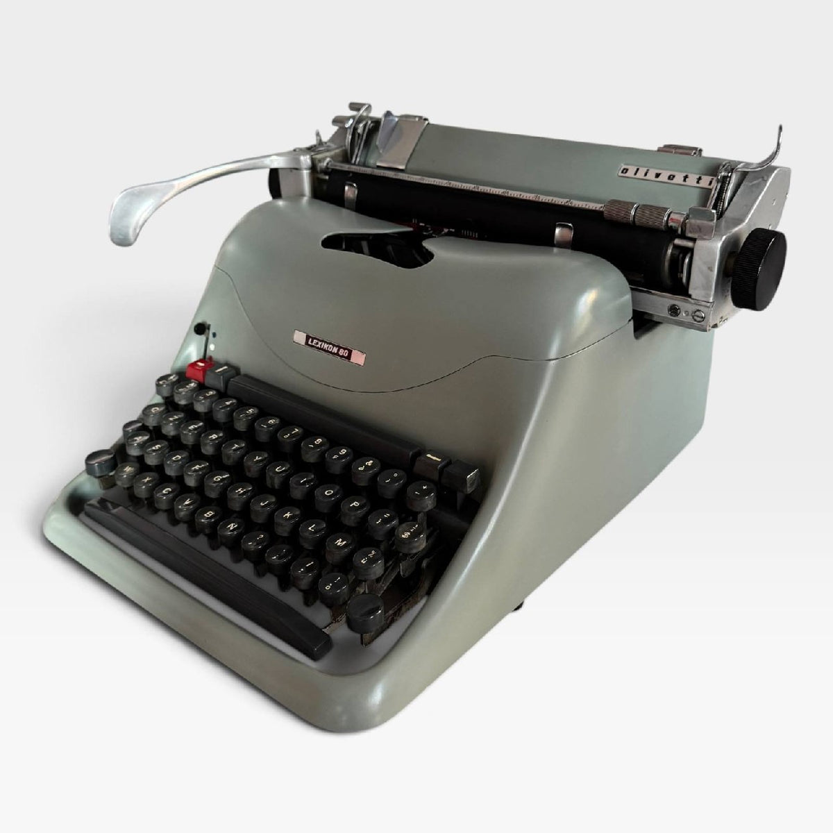 Olivetti Lexikon 80 verde a carrello corto — fotografia 4